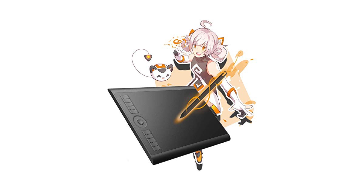 Tablette Graphique GAOMON M106K Pro - 10x6.25 Pouces - 8192 Niveaux - Neuf