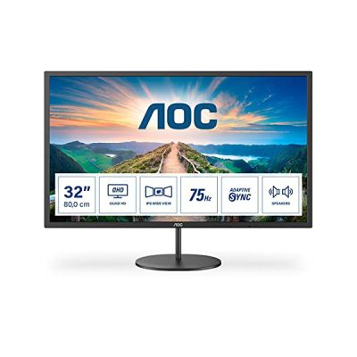 image AOC V4 Q32V4 écran Plat de PC 80 cm (31.5") 2560 x 1440 Pixels 2K Ultra HD LED Noir