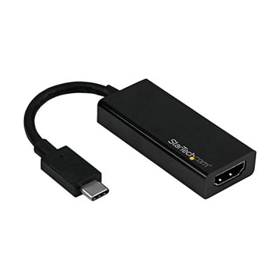 image StarTech.com Adaptateur USB C vers HDMI - Convertisseur USB Type C vers HDMI - Compatible Thunderbolt 3 - 4K 60 Hz - Noir (CDP2HD4K60)
