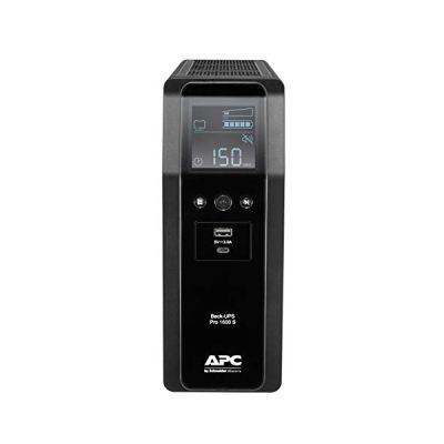 image APC BY SCHNEIDER ELECTRIC Back UPS Pro BR 1600VA Sinewave 8 Outlets AVR LCD Interface