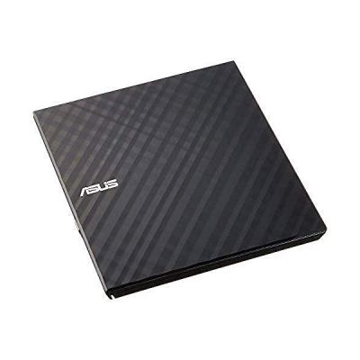 image ASUS Lecteur Graveur CD / DVD externe SDRW-08D2S-U LITE Noir – Graveur DVD x8 ultra-compact, M-Disc supporté, compatibilité Windows et Mac OS