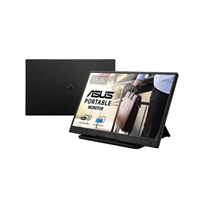 ASUS Zenscreen MB165B - Ecran PC Portable 15,6" HD - Télétravail ou Gaming - Alimentation et Affichage Via USB Type-A - Dalle TN - 1366x768 - PS3 PS4 Raspberry Pi Xbox - 220cd/m² -, Noir