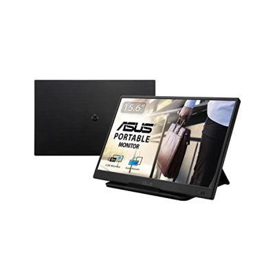 image ASUS Zenscreen MB165B - Ecran PC portable 15,6" HD - Télétravail ou gaming - Alimentation et affichage via USB Type-A - Dalle TN - 1366x768 - PS3 PS4 Raspberry Pi Xbox - 220cd/m² -, Noir