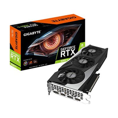 image Gigabyte Carte Graphique Nvidia GeForce RTX 3060 Ti Gaming OC LHR 8Go GV-N306TGAMING OC-8GD V2 Noir