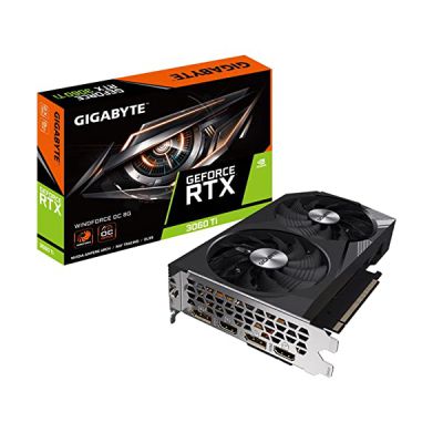 image Gigabyte Computer Vaizdo plokštÄ— GIGABYTE GeForce RTX 3060 Ti WINDFORCE OC 8GB GDDR6 2xHDMI 2xDP