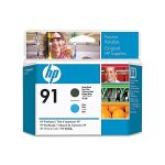 image produit HP 91 Tête d'impression d'origine 1 x cyan, noir mat - livrable en France