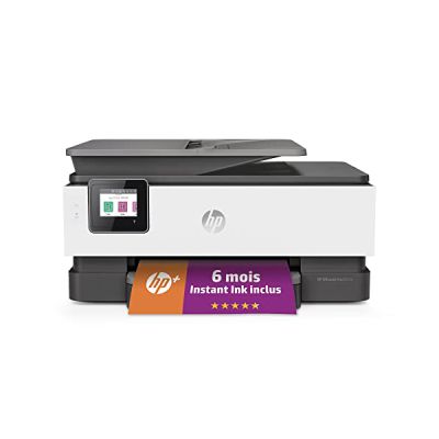 image HP OfficeJet Pro 8022e Imprimante tout en un - Jet d'encre couleur – 6 mois d'Instant Ink inclus avec HP+ (Copie/Scan/Fax/Chargeur auto de documents, Recto/Verso, Wifi)