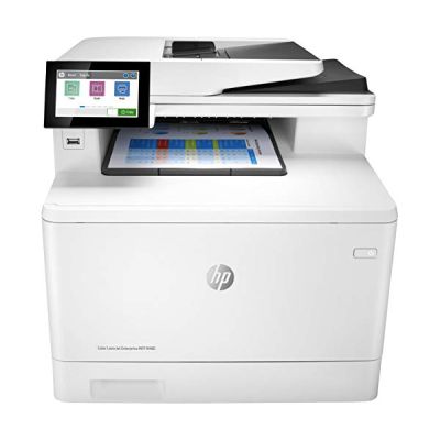 image HP LaserJet Enterprise M480f (3QA55A) - Imprimante multifonction couleur A4 : impression, copie, scan, fax (recto-verso ; couleur ; jusqu'à 27 ppm ; USB 2.0 ; Gigabit Ethernet)