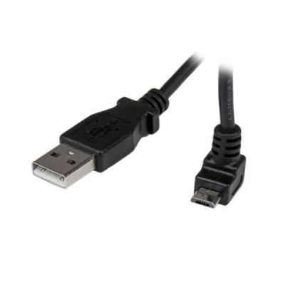 StarTech.com Câble Micro USB 2 m - A vers Micro B coudé 90° vers le haut (USBAUB2MU)