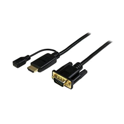 StarTech Câble HDMI vers VGA Actif 3m, 1920x1200, Noir (HD2VGAMM10)