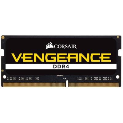 image Corsair Vengeance 8GB DDR4 SODIMM 2400 MHz 8 Go DDR4 2400 MHz Module de Mémoire RAM - Modules de Mémoire (8 Go, 1 x 8 Go, DDR4, 2400 MHz, 260-pin So-DIMM, Noir) CMSX8GX4M1A2400C16