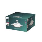 image produit Plafonnier PHILIPS LED Bliss 28 W avec ventilateur moteur continu 35 W, télécommande incluse. Eclairage de blanc chaud à blanc froid. Idéal pour éclairage de plafond, salon et chambre à coucher, Gold