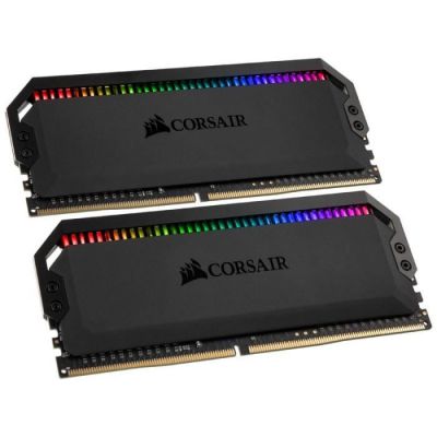 image Corsair Dominator Platinum RGB 32Go (2x16Go) DDR4 3000MHz C15, Eclairage LED RGB dynamique Kit de Mémoire – Noire
