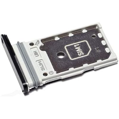 Tiroir Carte SIM pour Samsung Galaxy S22 Ultra 5G (SM-S908B-DS, Dual-SIM) Remplacement Original, Gris Graphite