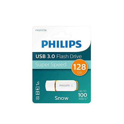 image Philips Snow Édition Super Speed clé USB 3.0 128 Go pour PC, Ordinateur Portable, Stockage de données informatiques, Vitesse de Lecture jusqu'à 100 Mo/s