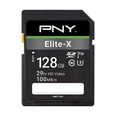 image PNY Elite-X SDXC card 128GB Class 10 UHS-I U3 100MB/s