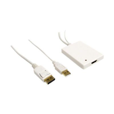 STARTECH Adaptateur DisplayPort vers HDMI avec audio USB - Première extrémité : 1 x 19 Aiguilles HDMI Femelle Audio/Vidéo