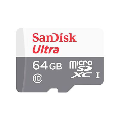 image SanDisk Ultra microSDXC 64GB, up to 100MB/s, Class 10, UHS-I, Full HD Video White/Grey