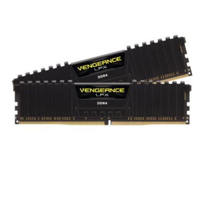 image Corsair Vengeance LPX 16Go (2x8Go) DDR4 2400MHz C16 XMP 2.0 Kit de Mémoire Haute Performance pour AMD Ryzen et Intel 200 - Noir