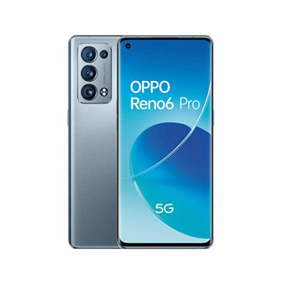 image OPPO RENO 6 Pro 5G CPH2247 Double SIM 12 Go de RAM 256 Go de Stockage Snapdragon 870 Modèle Mondial UE/UK débloqué en Usine – Gris Lunaire