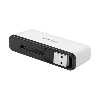 image Belkin - Hub de Voyage 4 Ports USB 2.0 (auto-alimenté) - Blanc