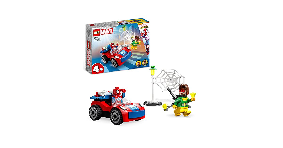 Comparer les prix LEGO 10789 Marvel La Voiture de SpiderMan et Docteur Octopus, Jouet de