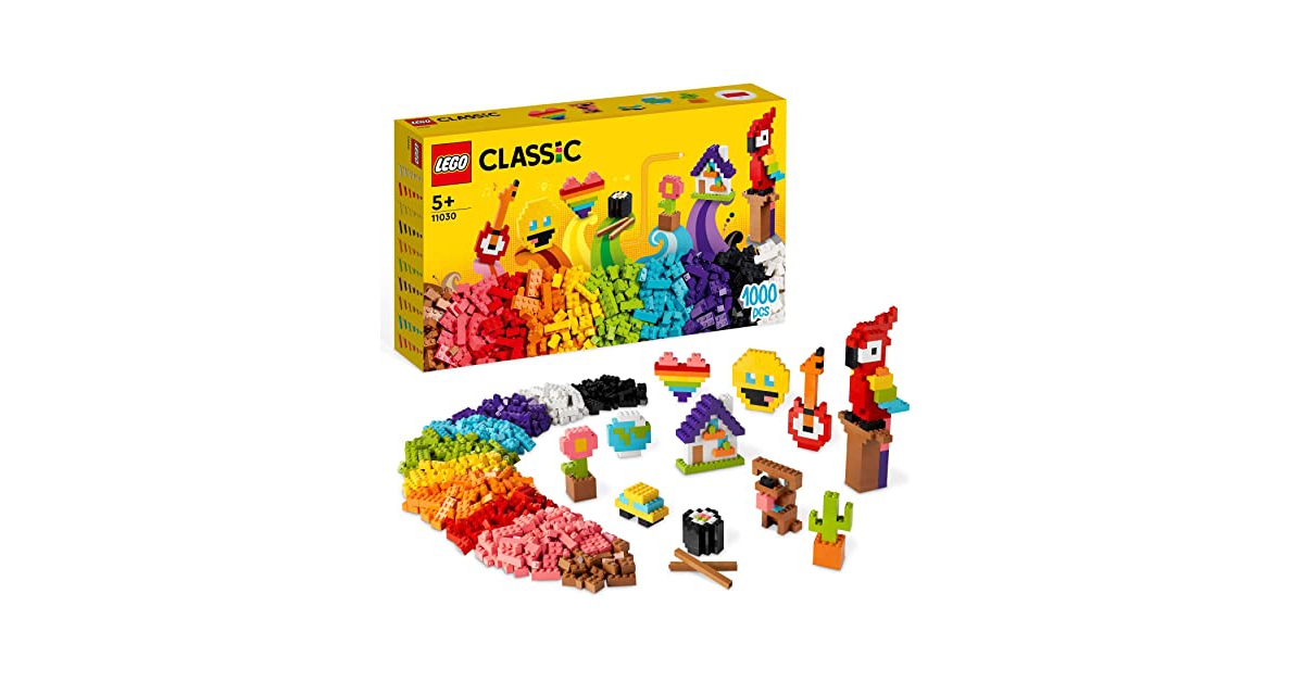 Comparer les prix LEGO 11030 Classic Briques à Foison, Jouet Briques avec Emoji Smiley, Un