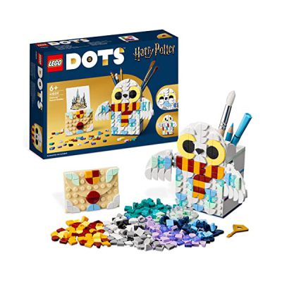 image LEGO 41809 Dots Porte-Crayons Hedwige, Accessoires de Bureau Harry Potter Hibou, Pot à Crayon et Porte-Note, Jouets pour Enfants, Fournitures de Rentrée Scolaire