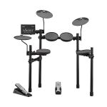 image produit Yamaha DTX402K Batterie Électronique Noire – Set de 7 pads et 2 pédales pour débutants et confirmés – 10 Drum kits, 415 sons et effets électroniques inclus