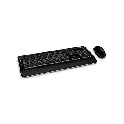 image Microsoft Wireless Desktop 3050 RF clavier sans fil QWERTZ Allemand Noir - claviers (RF sans fil, Maison, Sans fil, USB, Batterie/Pile)