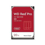 image produit WD Red Pro 20 To Disque dur Interne 3.5" dédié NAS, 7200 RPM Class, SATA 6 GB/s, CMR, 512MB Cache, Garantie 5 ans - livrable en France