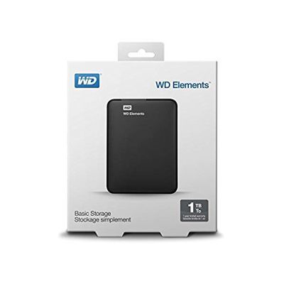 image Western Digital Disque Dur Externe - Elements - 1To - 2.5" - Noir -