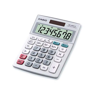 image Casio MS-88ECO Calculatrice financière solaire Gris