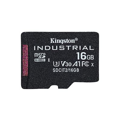 image Kingston Industrial microSD -16Go microSDHC Industrial C10 A1 pSLC carte pack unique sans adaptateur- SDCIT2/16GBSP