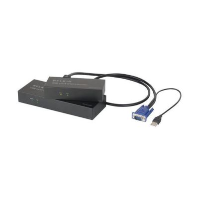 image Belkin F1D086Uea - Câble de RalLonge CAT5 de 150 m de Long pour Switchs KVM (VGA, USB) Noir