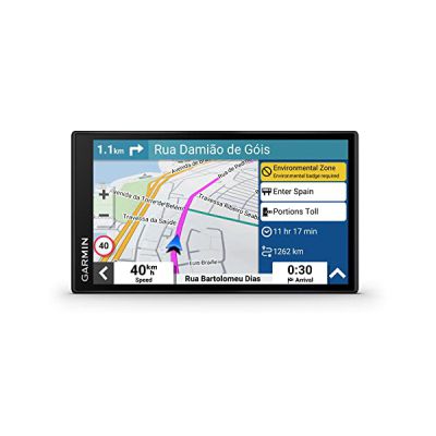 image Garmin DriveSmart 66 MT-S Amazon Alexa – Navigationsgerät mit Alexa Built-in, hellem 6 Zoll (15,2 cm) HD-Display, 3D-Europakarten mit Umweltzonen, Verkehrsinfos in Echtzeit via Garmin Drive App