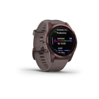 Garmin Venu 2S - Montre connectée GPS multisports avec écran AMOLED, une autonomie longue durée (10 jours) - Light Gold avec bracelet beige - Boîtier 40mm
