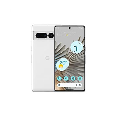 image Google Pixel 7 Pro – Smartphone Android 5G débloqué avec téléobjectif, Objectif Grand Angle et 24 Heures d'autonomie – 256GB – Neige