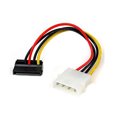 image StarTech.com Adaptateur de câble d’alimentation LP4 vers SATA à angle gauche 4 broches - 15 cm (SATAPOWADPL)