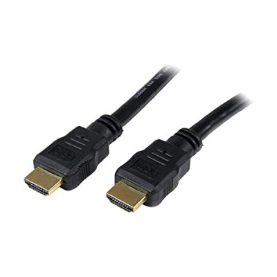 image StarTech.com Câble HDMI 5m - Câble HDMI 4K Haut Débit avec Ethernet - Vidéo UHD 4K 30Hz - Câble HDMI 1.4 - Moniteurs, Projecteurs, Téléviseurs et Écrans Ultra HDMI - Cordon HDMI Noir - M/M (HDMM5M)