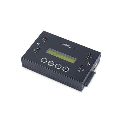 image StarTech.com Duplicateur et Effaceur de Disque Dur Autonome 1:1, Cloneur et Effaceur de HDD/SSD SATA et de Clé USB, Écran LCD, Conforme à la Norme TAA, Indépendant de l'OS (SU2DUPERA11)
