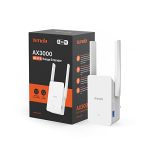 image produit Tenda Répéteur Wi-FI 6 AX3000, Amplificador Señal WiFi, Doble Banda 2.4 GHz/5GHz, Extensor de Wi-FI Compatible Con Routers, Modo AP, Botón WPS, Señal LED Inteligente (A33), Blanco - livrable en France