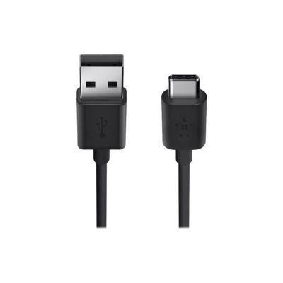 image Belkin Câble de recharge USB 2.0 USB-A vers USB-C, certifié USB-IF et de 1,8 m de long, Noir