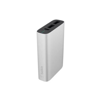 image BELKIN Batterie externe 6600 mAh Argent avec câble micro USB - Noir