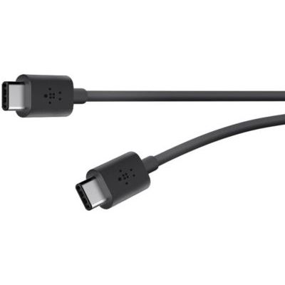 image Belkin - Câble de Charge et Synchronisation USB-C 2.0 vers USB-C pour Smartphone et Tablette - 1,8m - Noir (Compatible Samsung Galaxy S9/S9+)