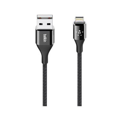 image BELKIN Câble Lightning - USB (M) Pour Lightning (M) - 1.22 m - Blindé - Noir - Pour Apple iPad/iPhone/iPod (Lightning)