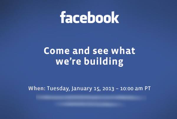 Facebook invitation 15 janvier