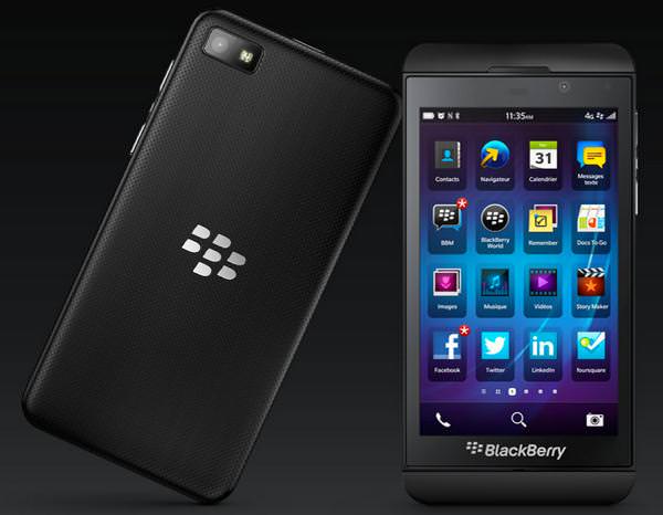 BlackBerry Z10 Face dos