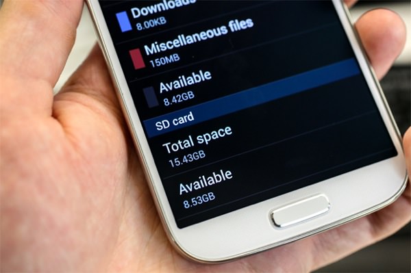 Galaxy S4 Stockage utilisable