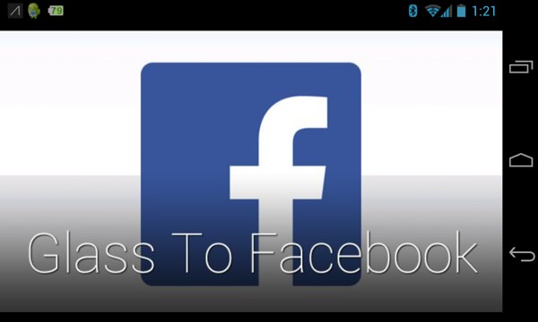 Glass to Facebook